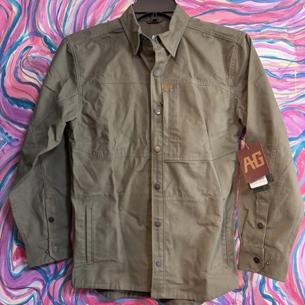 AG Gear Farm Hand Overshirt New With Tags Work Shirt Jac Size Small Moss Colored